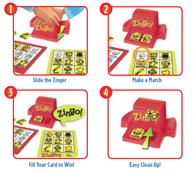 Think Fun Zingo Bingo with a Zing  Age 4 Kids Activity UK seller & In Stock 